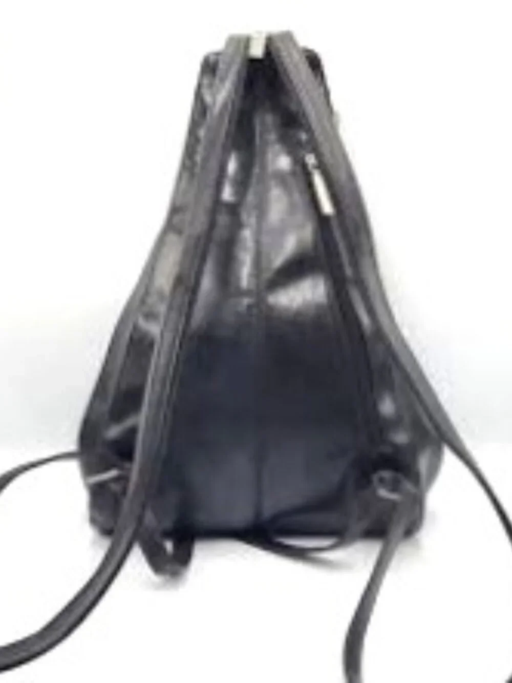 HOBO Black Leather BETTA Convertible Backpack Bag